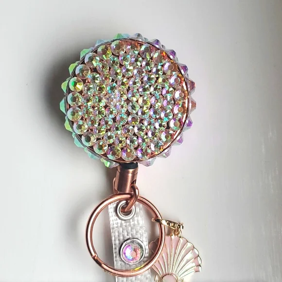 HANDMADE BY ME BLING ID BADGE WITH HOLDER❣️🎀 - Picture 2 of 6